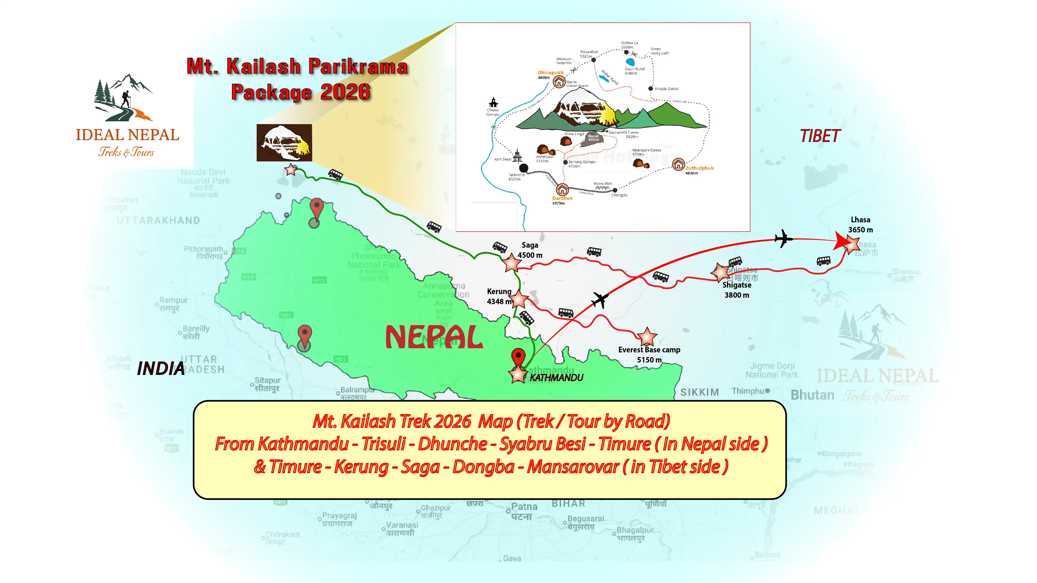 Mt. Kailash Manasarovar Yatra Dates 2026
